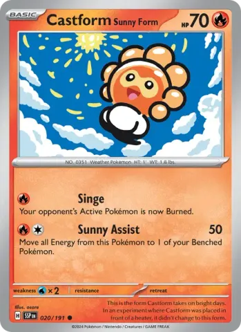 Castform Sunny Form · 020