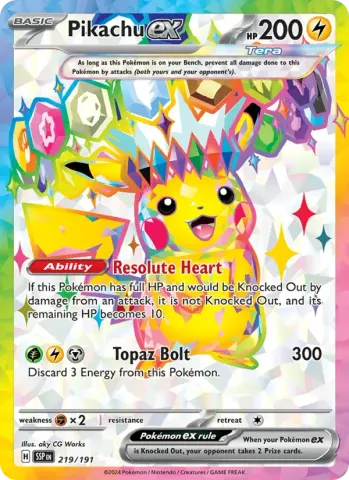 Pikachu ex · 219