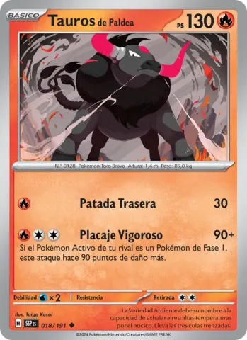 Tauros de Paldea · 018