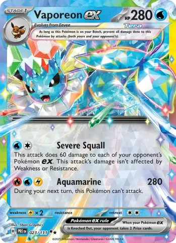 Vaporeon ex · 023