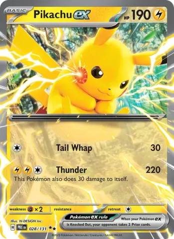 Pikachu ex · 028