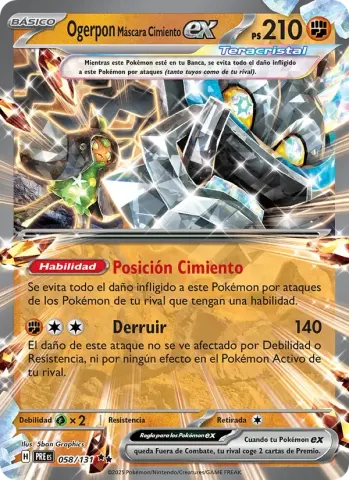 Ogerpon Máscara Cimiento ex · 058