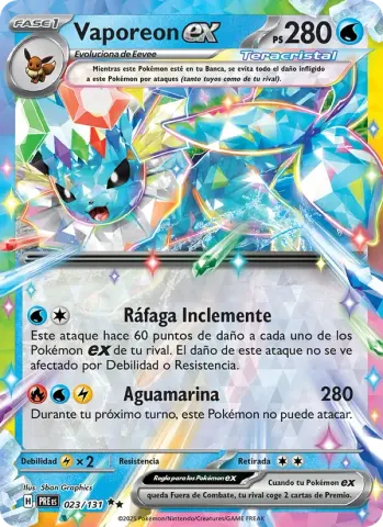 Vaporeon ex · 023