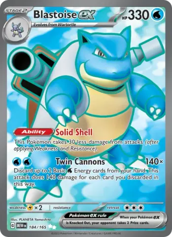 Blastoise ex · 184
