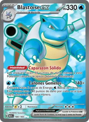 Blastoise ex · 184