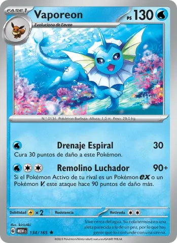 Vaporeon · 134