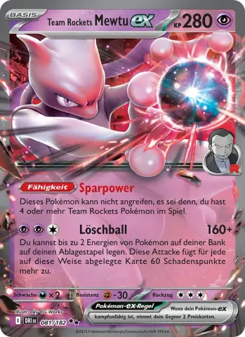 Team Rockets Mewtu-ex · 081