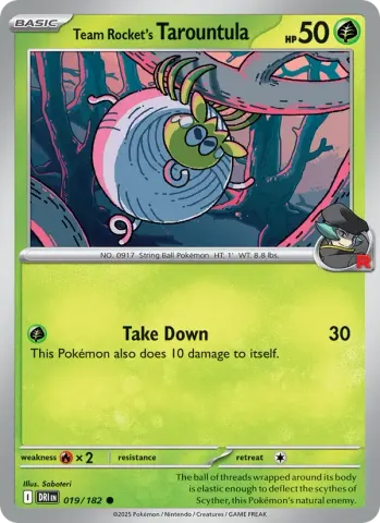 Team Rocket's Tarountula · 019
