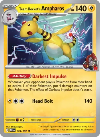 Team Rocket's Ampharos · 074
