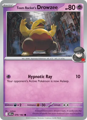 Team Rocket's Drowzee · 079