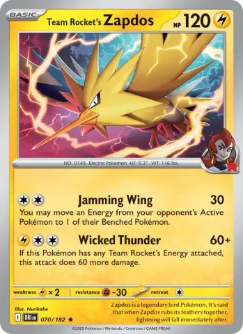 Team Rocket's Zapdos · 070