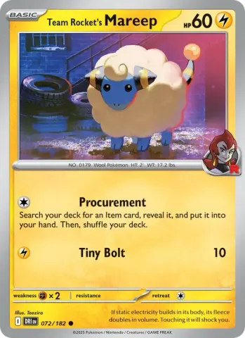 Team Rocket's Mareep · 072