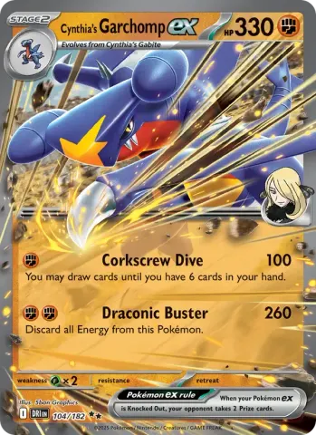Cynthia's Garchomp ex · 104
