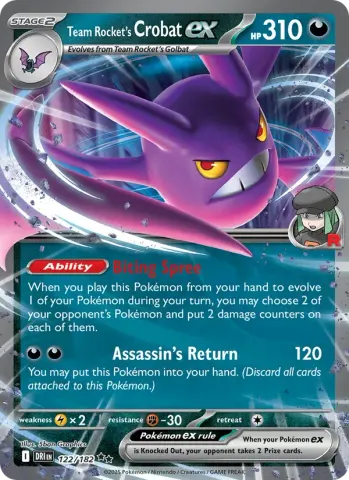 Team Rocket's Crobat ex · 122