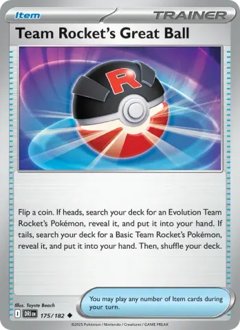 Team Rocket's Great Ball · 175