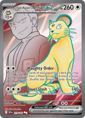 Team Rocket's Persian ex · 219