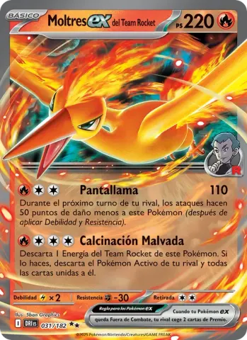 Moltres ex del Team Rocket · 031