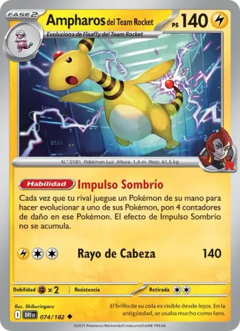 Ampharos del Team Rocket · 074