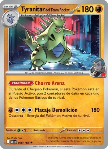 Tyranitar del Team Rocket · 096