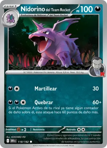 Nidorino del Team Rocket · 118