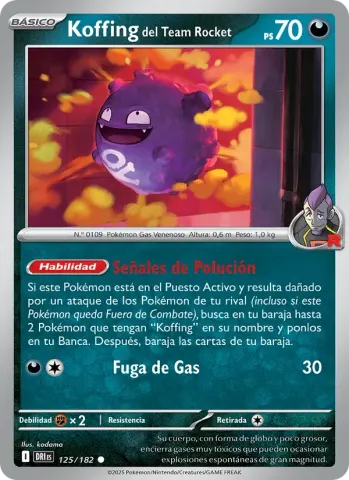 Koffing del Team Rocket · 125