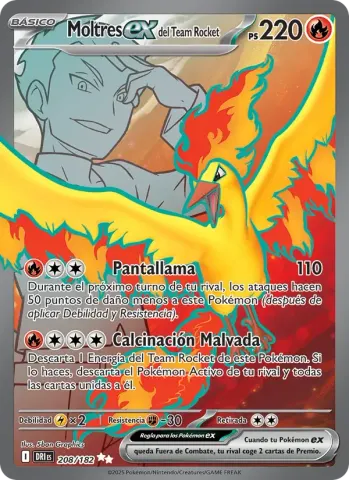 Moltres ex del Team Rocket · 208
