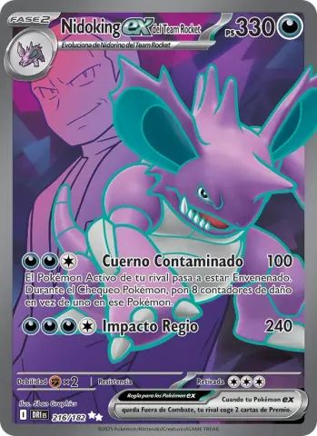 Nidoking ex del Team Rocket · 216