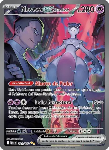 Mewtwo ex del Team Rocket · 231