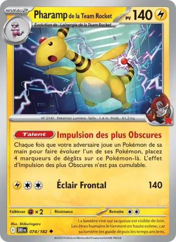 Pharamp de la Team Rocket · 074