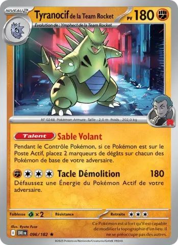 Tyranocif de la Team Rocket · 096