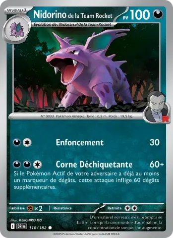 Nidorino de la Team Rocket · 118