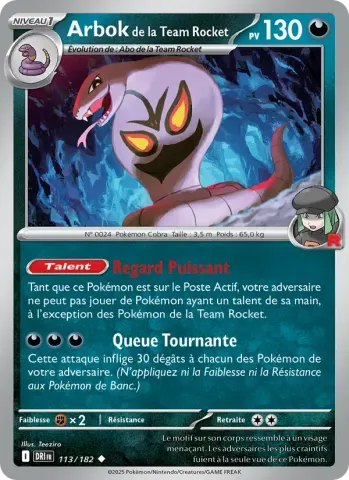 Arbok de la Team Rocket · 113