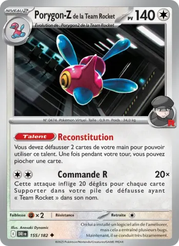 Porygon-Z de la Team Rocket · 155