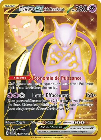 Mewtwo-ex de la Team Rocket · 240