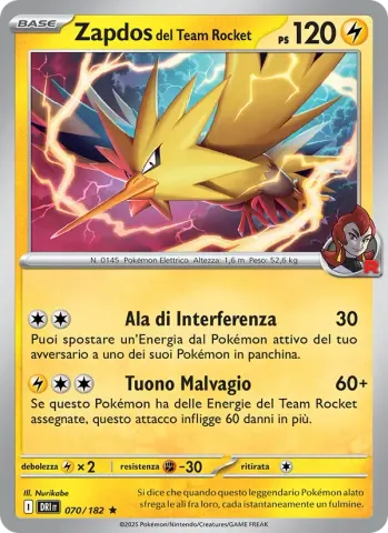 Zapdos del Team Rocket · 070
