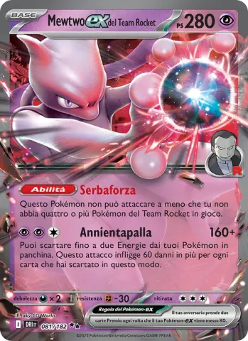 Mewtwo-ex del Team Rocket · 081