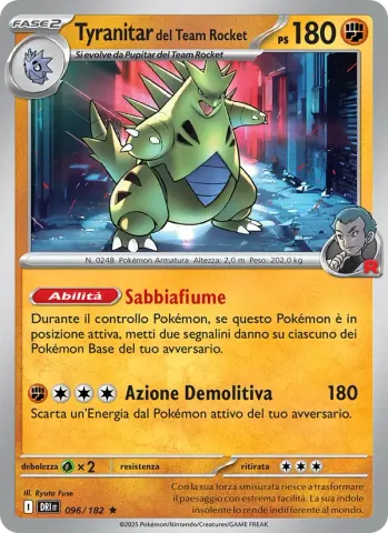 Tyranitar del Team Rocket · 096