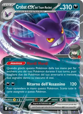 Crobat-ex del Team Rocket · 122