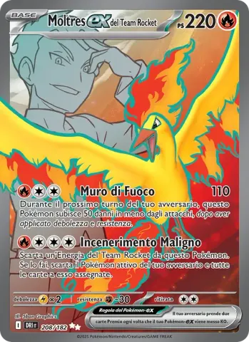 Moltres-ex del Team Rocket · 208