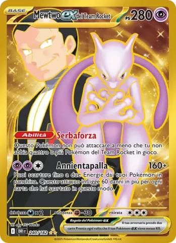 Mewtwo-ex del Team Rocket · 240