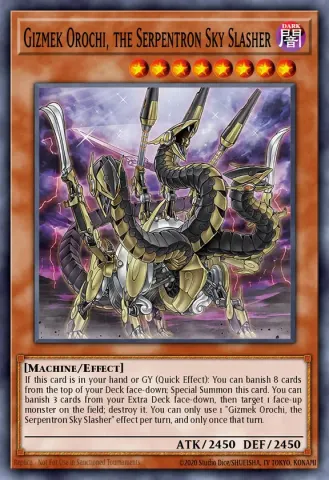 Gizmek Orochi, the Serpentron Sky Slasher · EN048