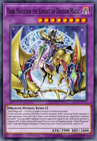 Dark Magician the Knight of Dragon Magic · EN001