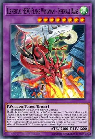 Elemental HERO Flame Wingman - Infernal Rage · EN012