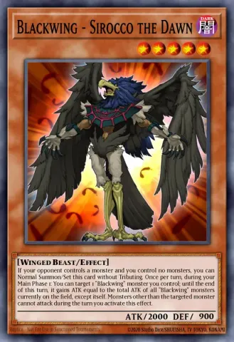 Blackwing - Sirocco the Dawn · EN058