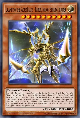 Calamity of the Sacred Beasts - Hamon, Lord of Striking Thunder · EN006
