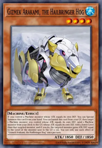 Gizmek Arakami, the Hailbringer Hog · EN018