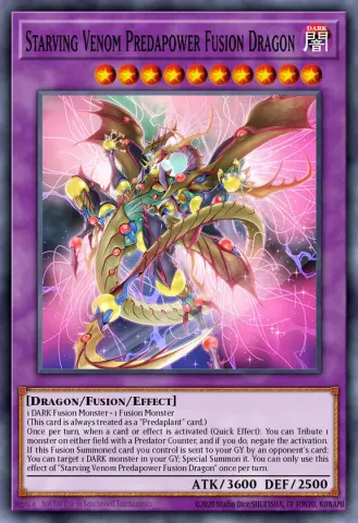 Starving Venom Predapower Fusion Dragon · EN036