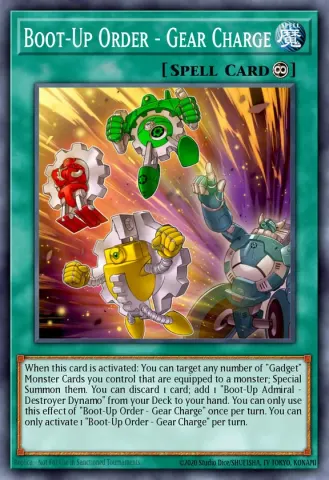 Boot-Up Order - Gear Charge · EN003