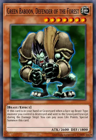 Green Baboon, Defender of the Forest · EN099