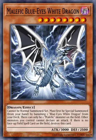 Malefic Blue-Eyes White Dragon · EN023